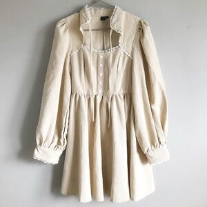 Shein Vintage Tan Mini Dress, Size L